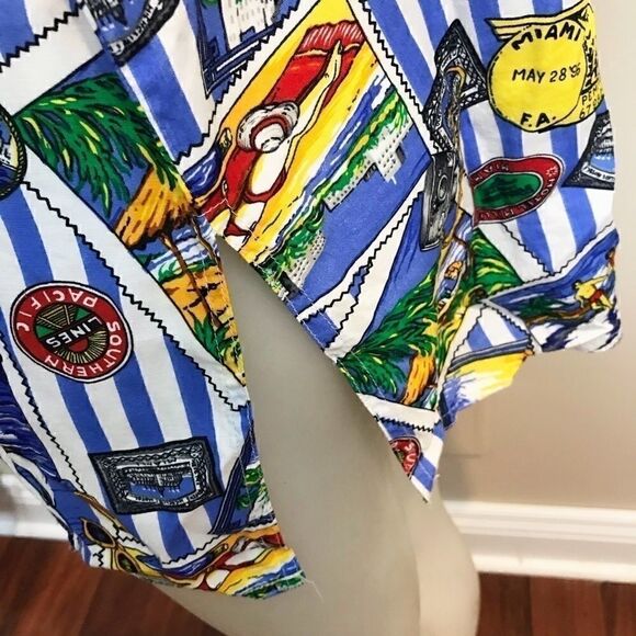 𝅺RETRO Lauren Jeffries Vintage Summer vacation Top 🌻💚 - Picture 5 of 6